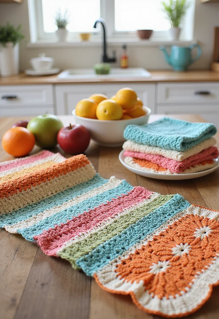 25 Beginner-Friendly Crochet Patterns for Beginners You Can Learn Today - 13. Cozy Crochet Dishcloths