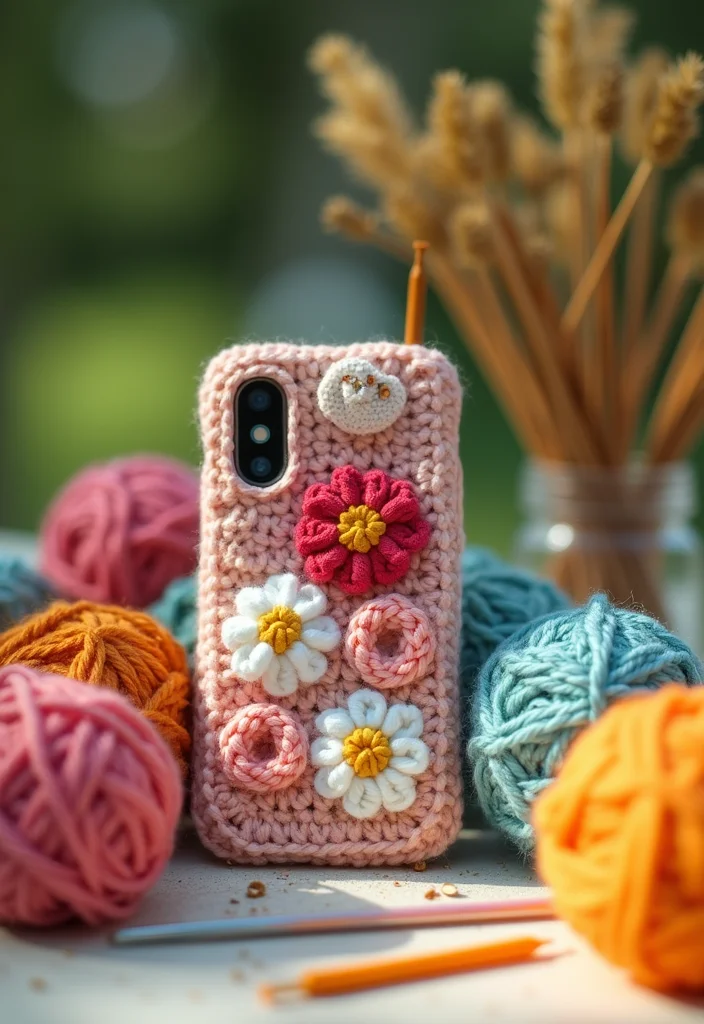 25 Beginner-Friendly Crochet Patterns for Beginners You Can Learn Today - 15. Stylish Crochet Phone Case