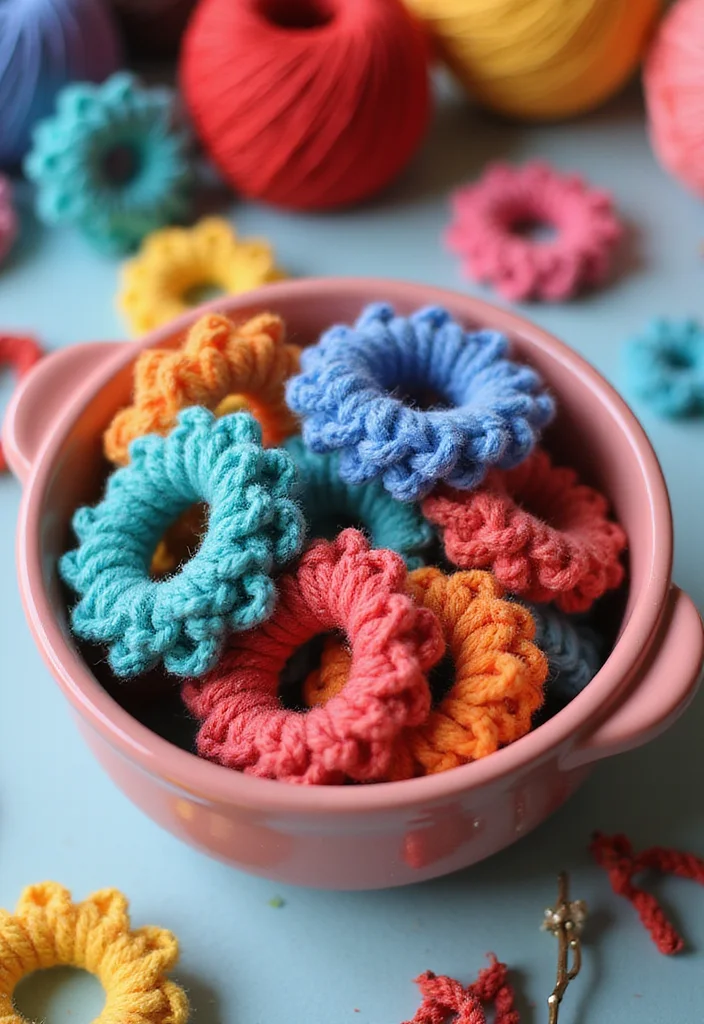 25 Beginner-Friendly Crochet Patterns for Beginners You Can Learn Today - 16. Fun Crochet Hair Ties