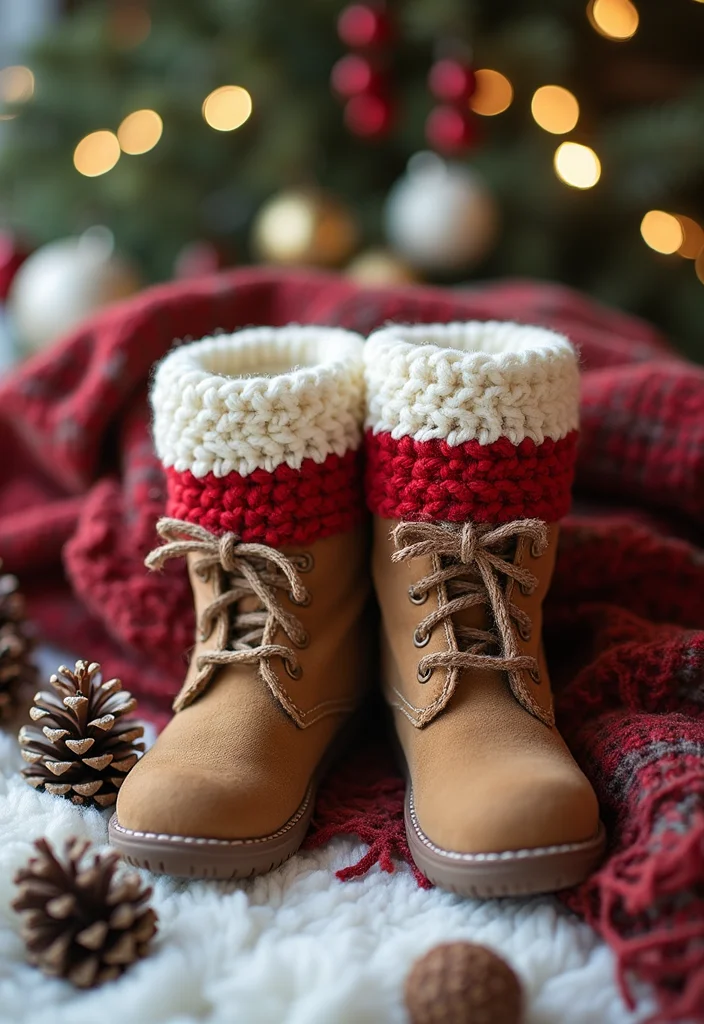 25 Beginner-Friendly Crochet Patterns for Beginners You Can Learn Today - 19. Cozy Crochet Boot Cuffs