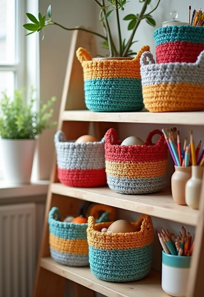 25 Beginner-Friendly Crochet Patterns for Beginners You Can Learn Today - 4. Cute Crochet Baskets