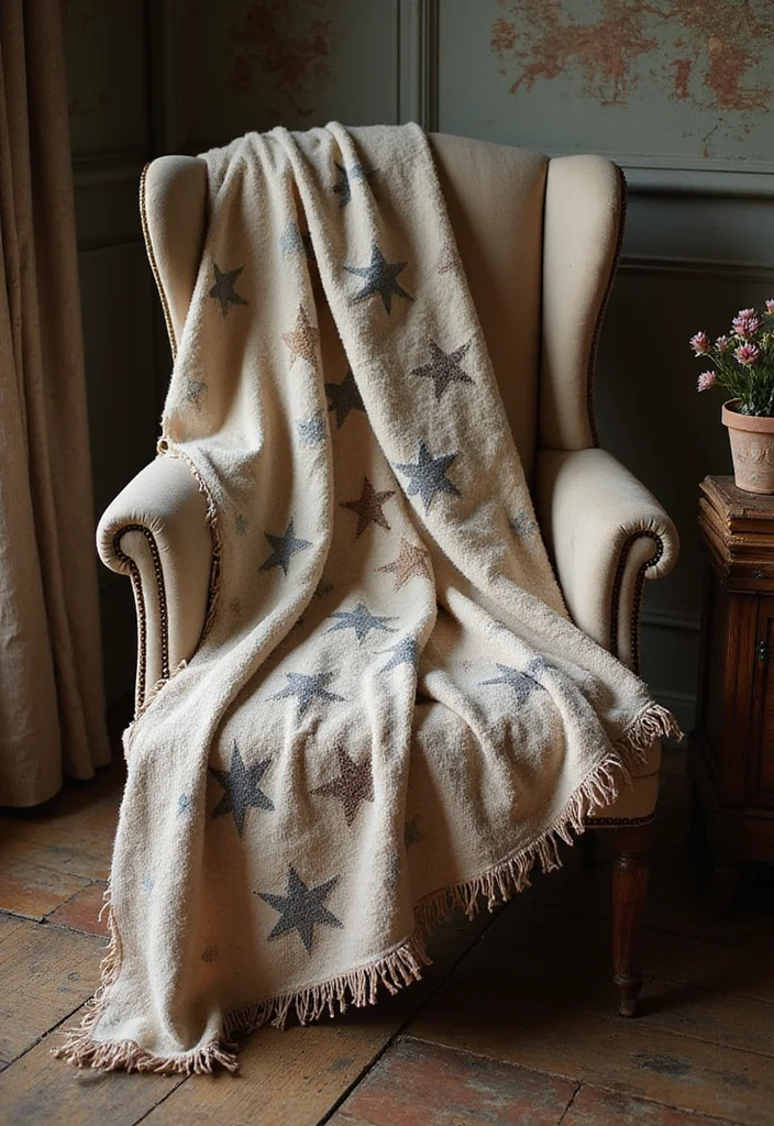 25 Cozy 6 Day Star Blanket Crochet Ideas You Should Try - 10. Vintage-Inspired Star Blanket