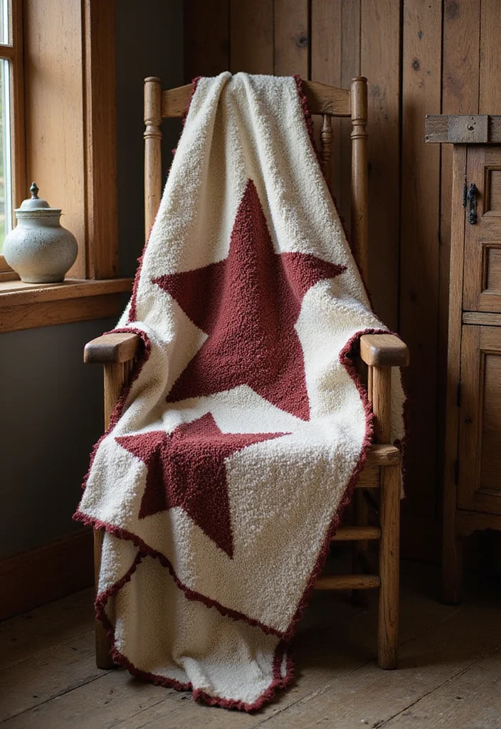 25 Cozy 6 Day Star Blanket Crochet Ideas You Should Try - 13. Farmhouse Star Blanket