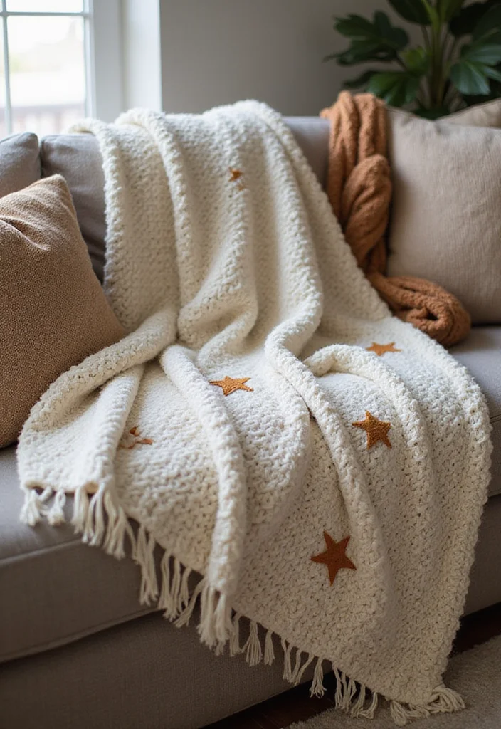 25 Cozy 6 Day Star Blanket Crochet Ideas You Should Try - 6. Chunky Star Blanket