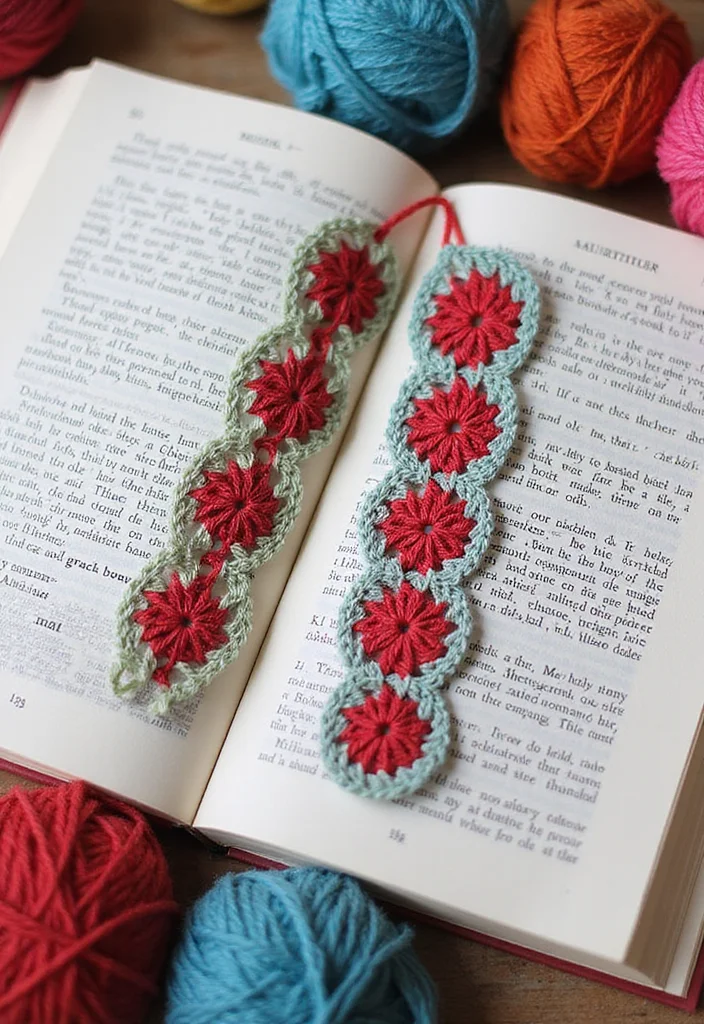 25 Creative Crochet Bookmarks: Free Patterns for Book Lovers - 10. Double-Sided Bookmarks