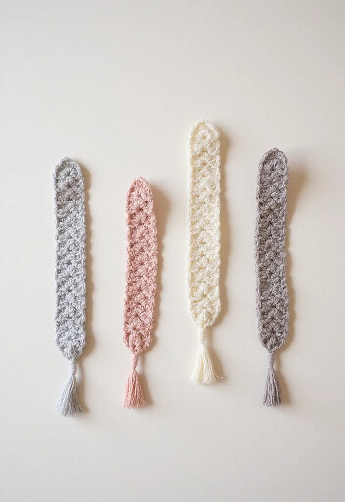 25 Creative Crochet Bookmarks: Free Patterns for Book Lovers - 11. Minimalist Designs