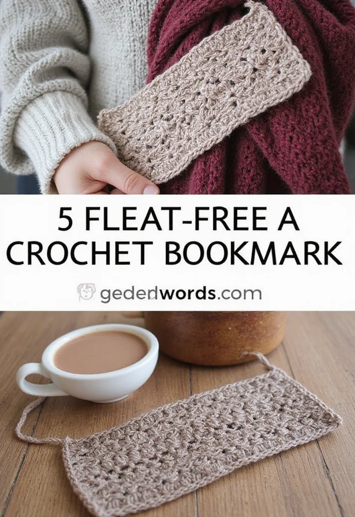 25 Creative Crochet Bookmarks: Free Patterns for Book Lovers - 13. Textured Stitches Bookmark