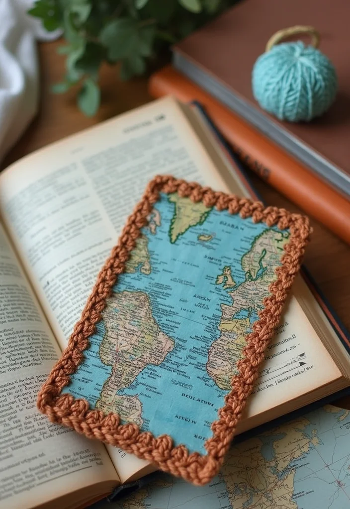 25 Creative Crochet Bookmarks: Free Patterns for Book Lovers - 22. Travel-Inspired Bookmarks