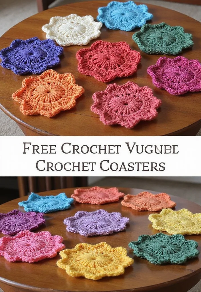25 Easy Crochet Projects for Beginners You Can Finish Fast - 1. Cozy Crochet Coasters