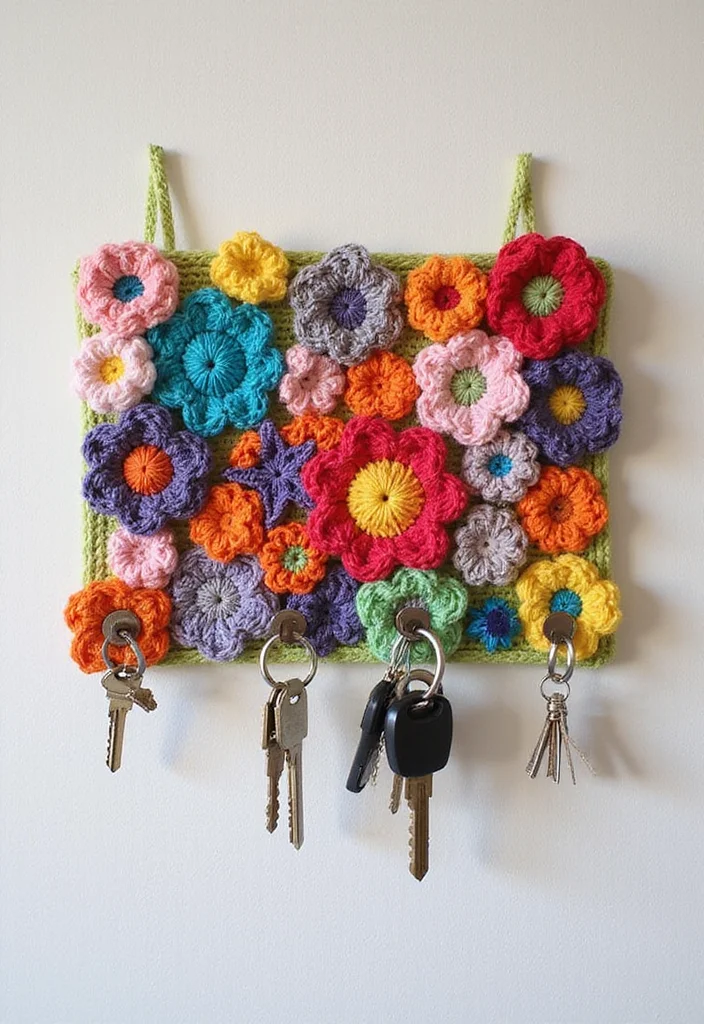 25 Easy Crochet Projects for Beginners You Can Finish Fast - 13. Bright Crochet Key Holders