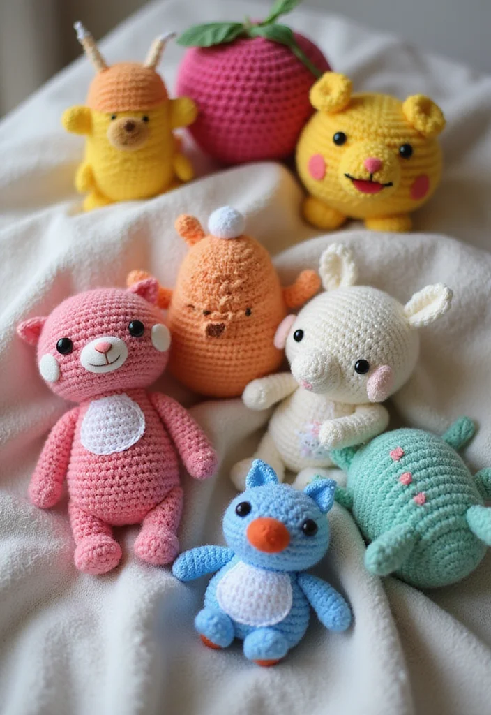 25 Easy Crochet Projects for Beginners You Can Finish Fast - 19. Adorable Crochet Toys