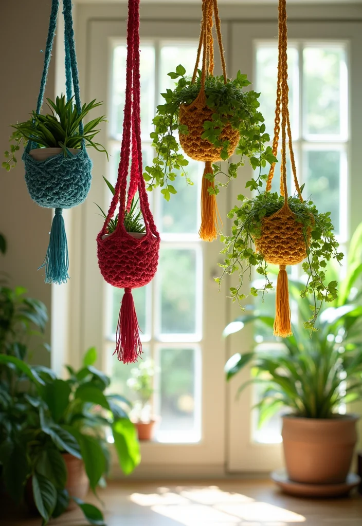 25 Easy Crochet Projects for Beginners You Can Finish Fast - 2. Cute Crochet Plant Hangers