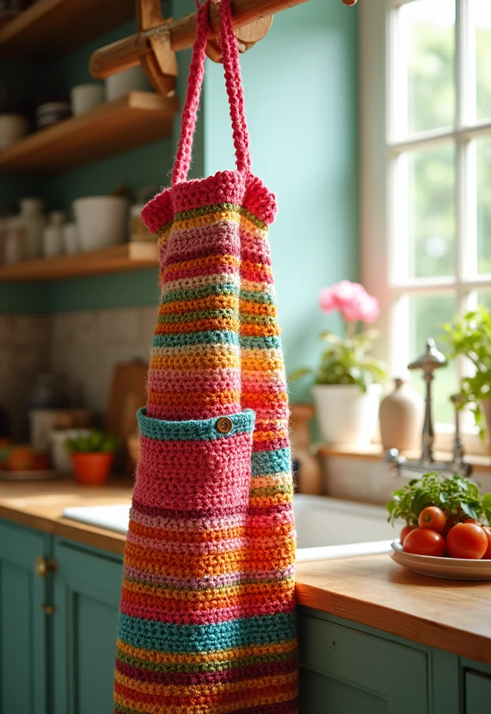 25 Easy Crochet Projects for Beginners You Can Finish Fast - 22. Cheerful Crochet Aprons