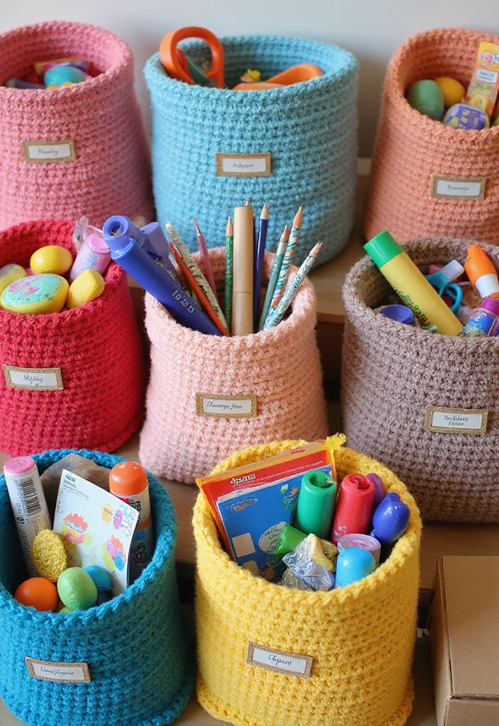 25 Easy Crochet Projects for Beginners You Can Finish Fast - 24. Easy Crochet Storage Bags