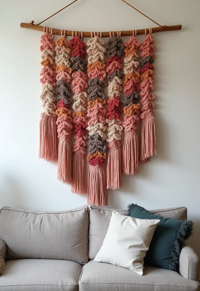 25 Easy Crochet Projects for Beginners You Can Finish Fast - 3. Simple Wall Hanging