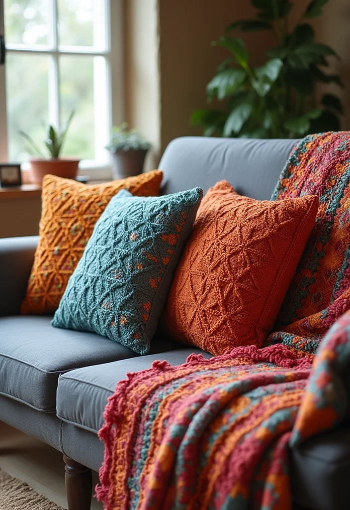 25 Easy Crochet Projects for Beginners You Can Finish Fast - 5. Charming Crochet Pillow Covers
