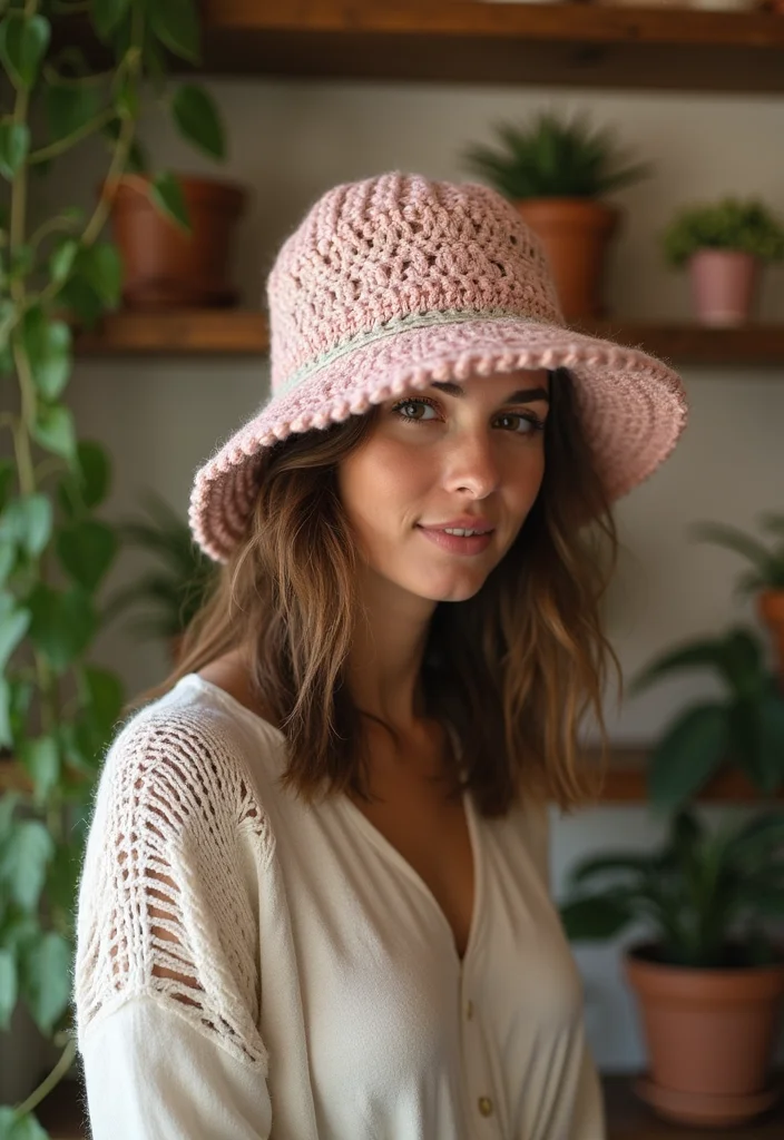 25 Fun Crochet Bucket Hat Free Pattern Ideas Everyone Loves - 1. The Classic Cotton Bucket Hat