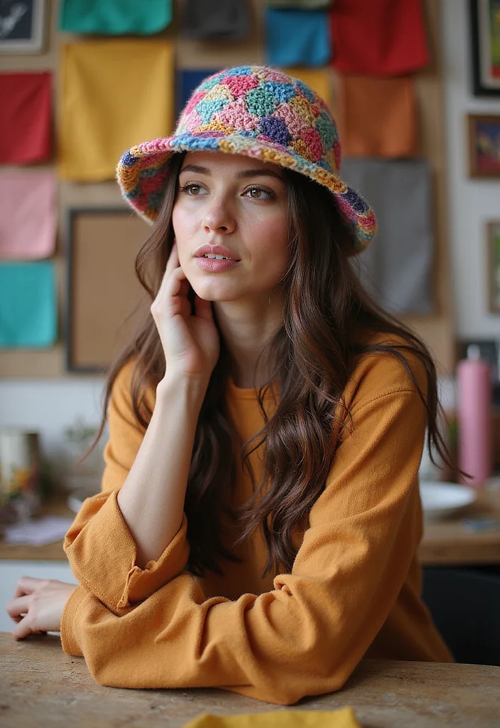 25 Fun Crochet Bucket Hat Free Pattern Ideas Everyone Loves - 10. The Patchwork Bucket Hat