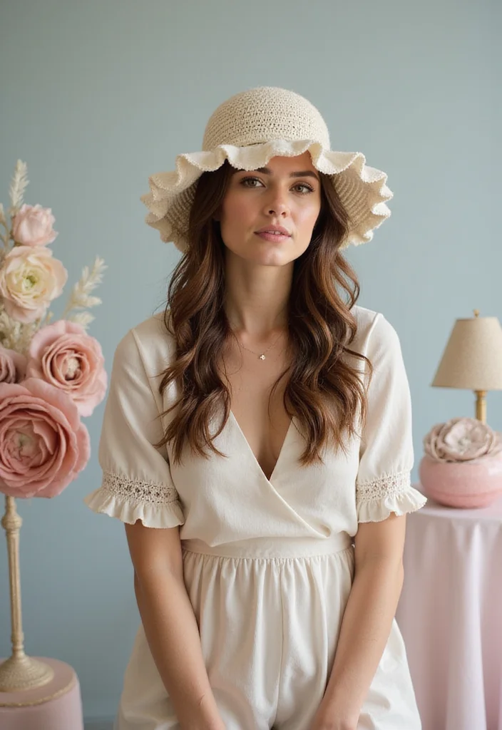 25 Fun Crochet Bucket Hat Free Pattern Ideas Everyone Loves - 15. The Ruffled Edge Bucket Hat