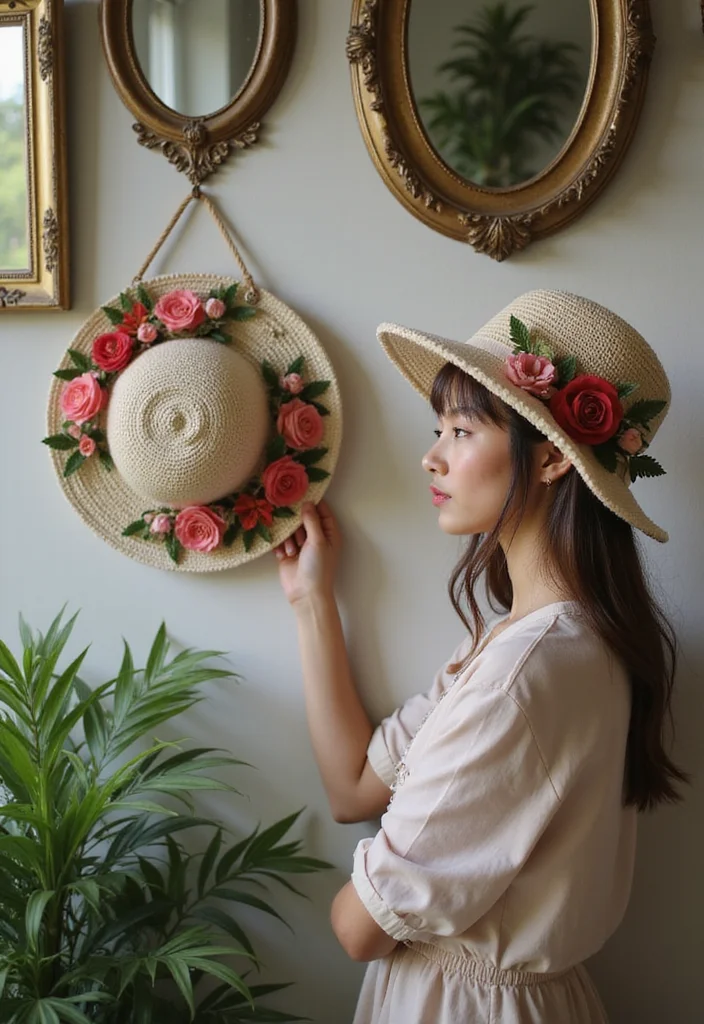 25 Fun Crochet Bucket Hat Free Pattern Ideas Everyone Loves - 4. The Floral Embellished Bucket Hat