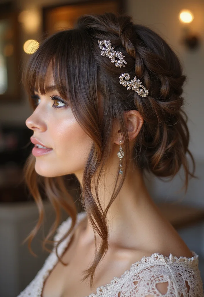 25 Gorgeous Half Braids Half Crochet Hairstyles to Try This Year - 8. Half-Up Twist with Crochet Fringe