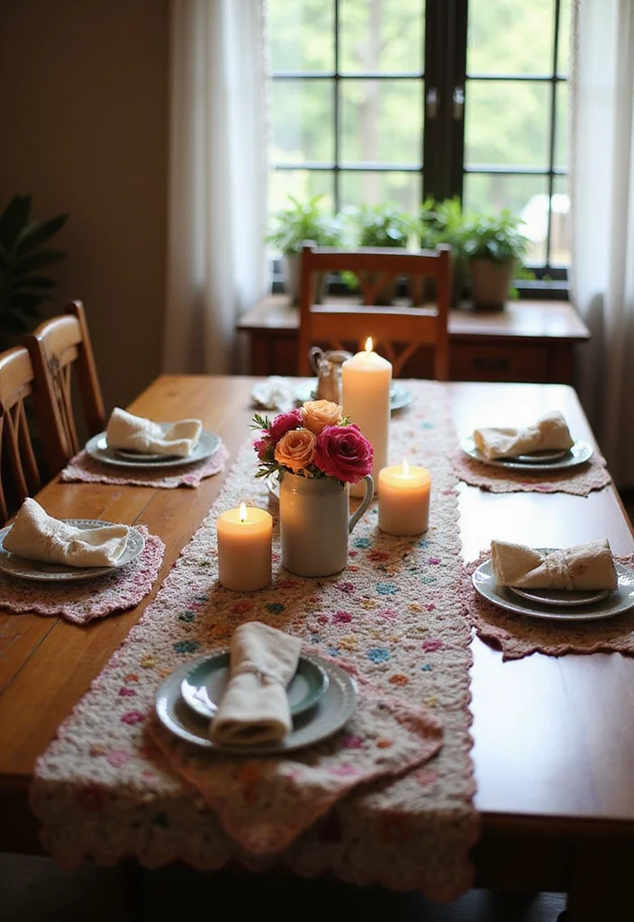 25+ Ideas on How to Crochet a Granny Square You’ll Love Trying - 6. Granny Square Table Runner