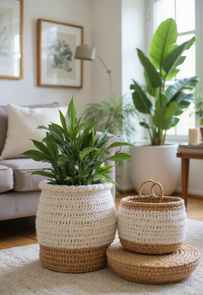 25 Must-Try Tips on How to Crochet for Beginners (Super Easy Guide) - 10. Create Functional Decor Items