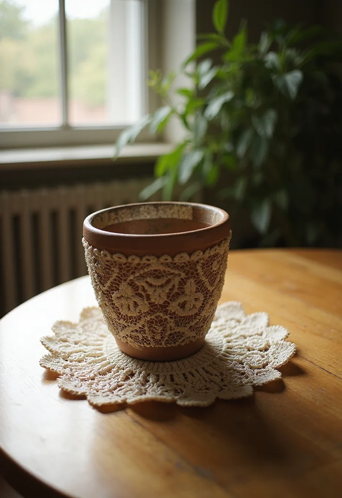 25 Practical Crochet Pot Holders Free Pattern Ideas for the Kitchen - 14. Vintage Lace Pot Holder
