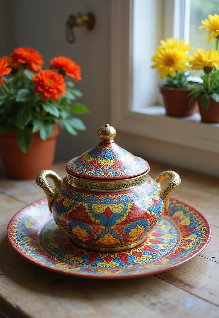 25 Practical Crochet Pot Holders Free Pattern Ideas for the Kitchen - 23. Mandala Pot Holder