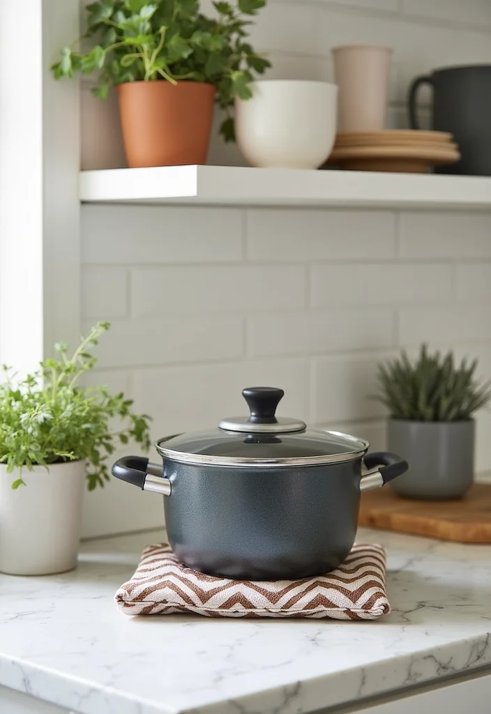 25 Practical Crochet Pot Holders Free Pattern Ideas for the Kitchen - 5. Chevron Pattern Pot Holder