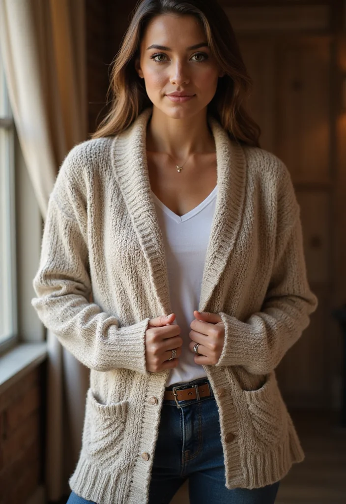 25 Stylish Crochet Cardigan Pattern Free Designs for All Seasons - 17. Layered Textured Cardi