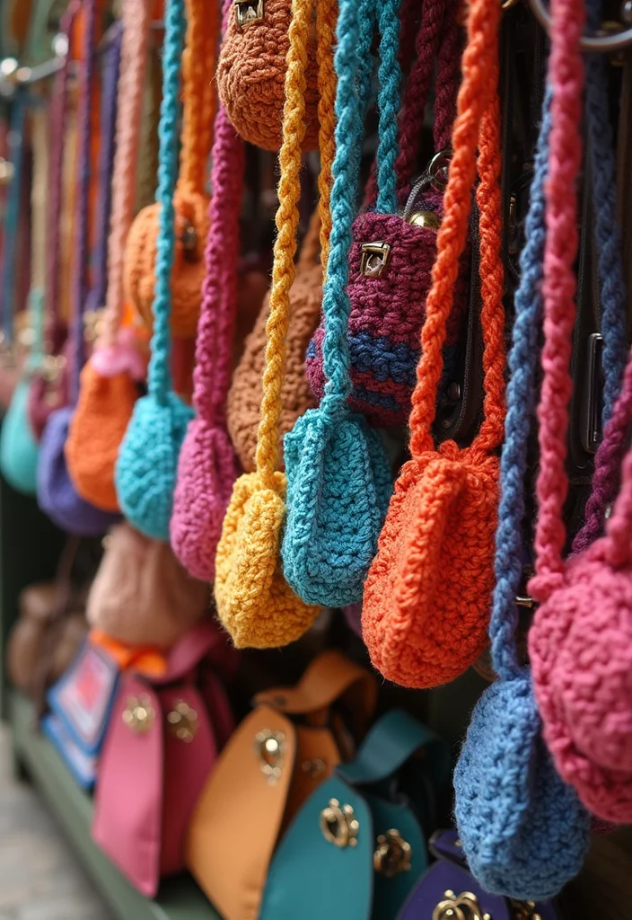 25 Trending Crochet Styles for Black Women to Refresh Your Look - 19. Crochet Bag Charms