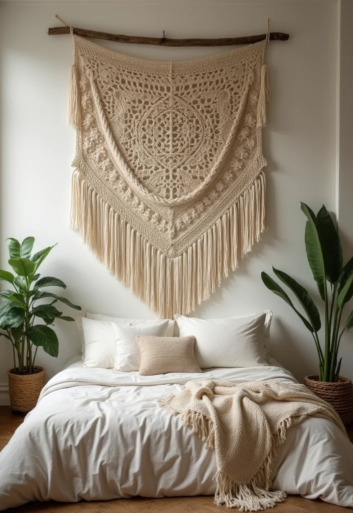 25 Trending Crochet Styles for Black Women to Refresh Your Look - 2. Boho Crochet Wall Hangings