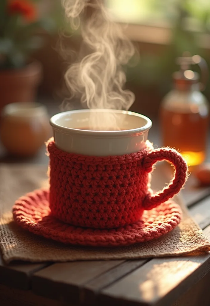 25 Trending Crochet Styles for Black Women to Refresh Your Look - 22. Personalized Crochet Mugs