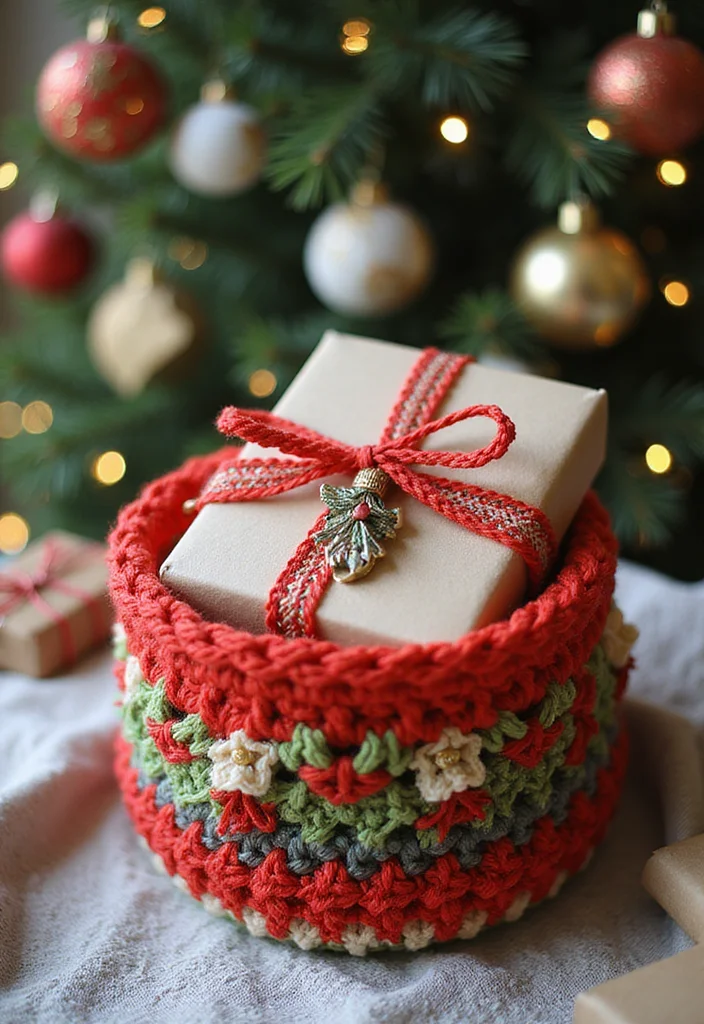 25 Trending Crochet Styles for Black Women to Refresh Your Look - 25. Creative Crochet Gift Wrap