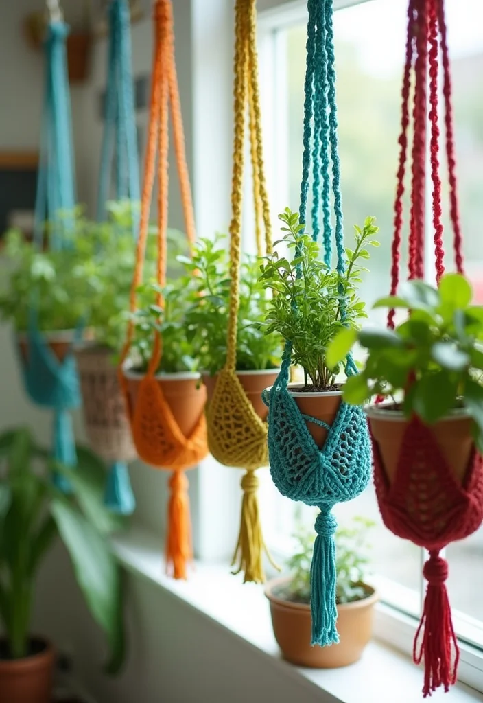 25 Trending Crochet Styles for Black Women to Refresh Your Look - 4. Handcrafted Crochet Plant Hangers