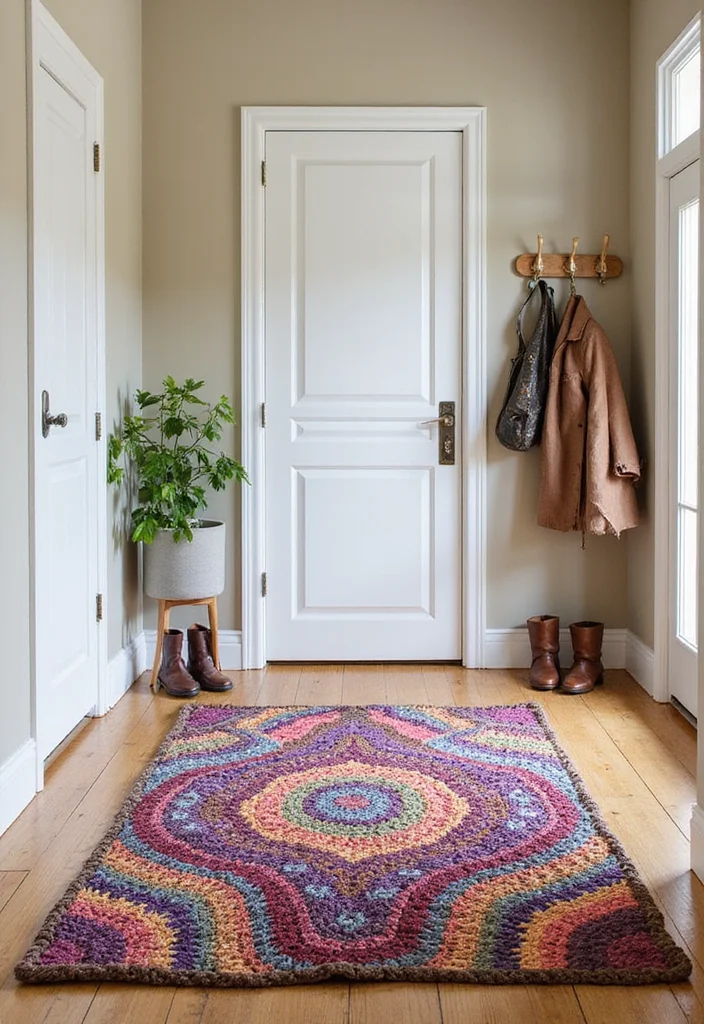 25 Trending Crochet Styles for Black Women to Refresh Your Look - 6. Stylish Crochet Rugs