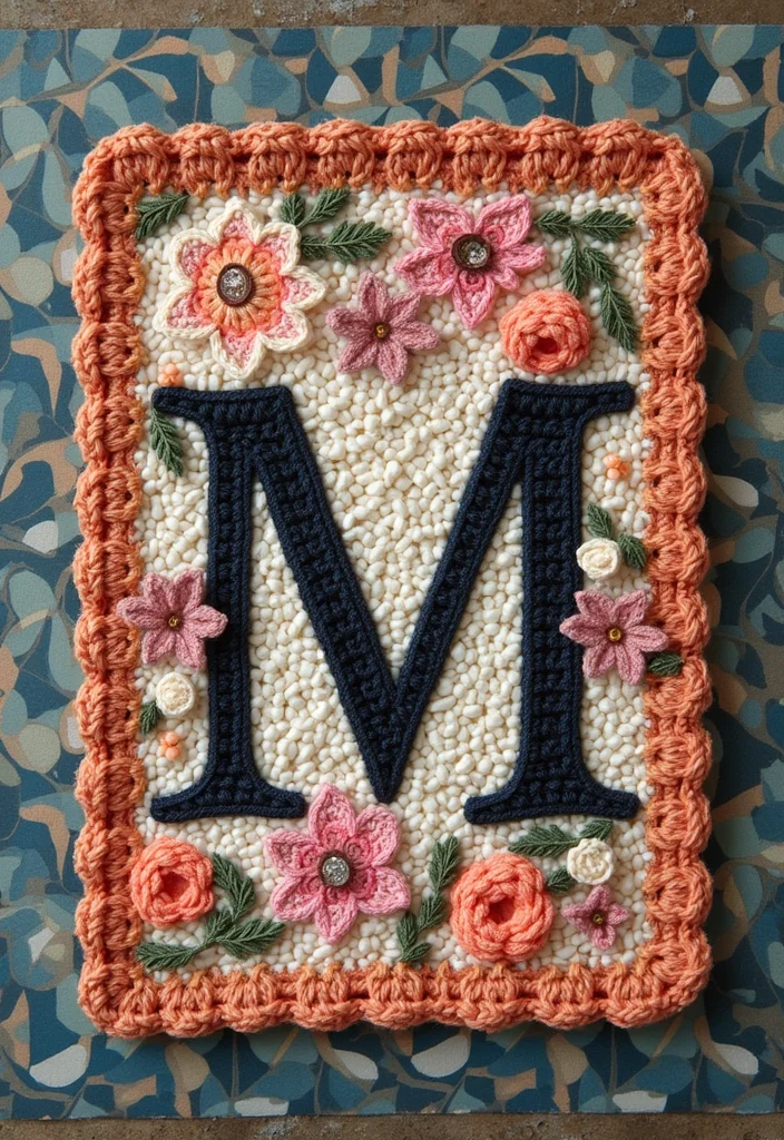 25 Unique Mosaic Crochet Patterns Free Charts to Try Today - 25. Personalized Monograms