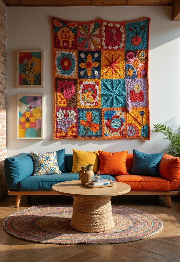 25 Unique Mosaic Crochet Patterns Free Charts to Try Today - 7. Retro Vibes