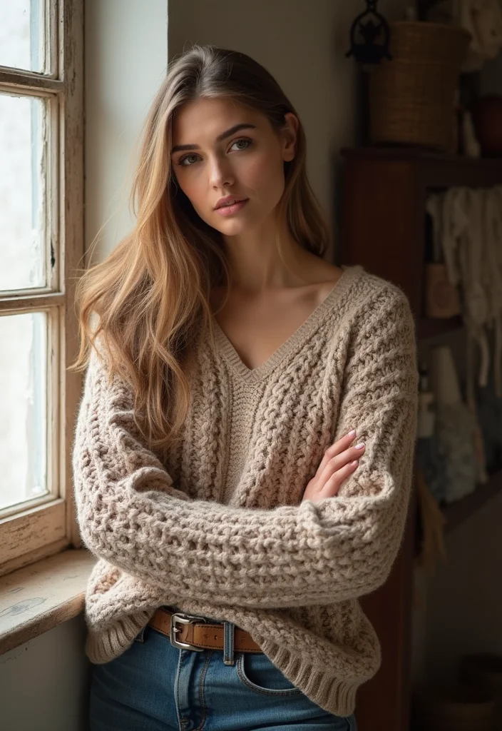 25 Warm Crochet Sweater Pattern Free Ideas for Cozy Days - 21. The Textured Sweater