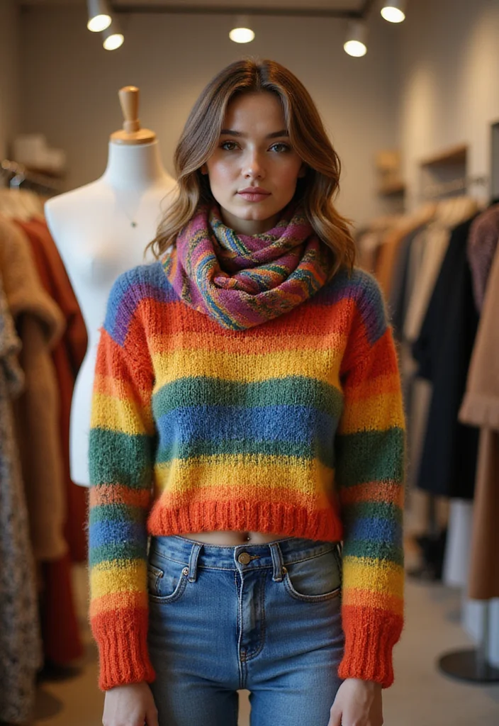 25 Warm Crochet Sweater Pattern Free Ideas for Cozy Days - 4. The Cropped Sweater