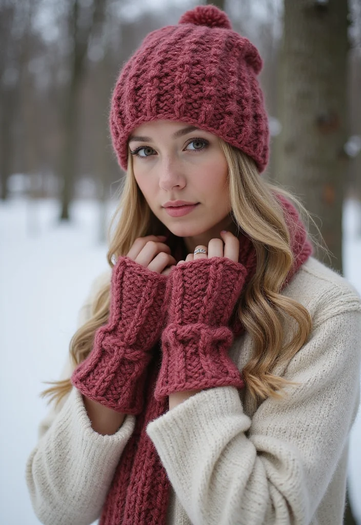 26 Cozy Crochet Fingerless Gloves Free Pattern Designs to Make - 25. Cozy Fisherman’s Stitch