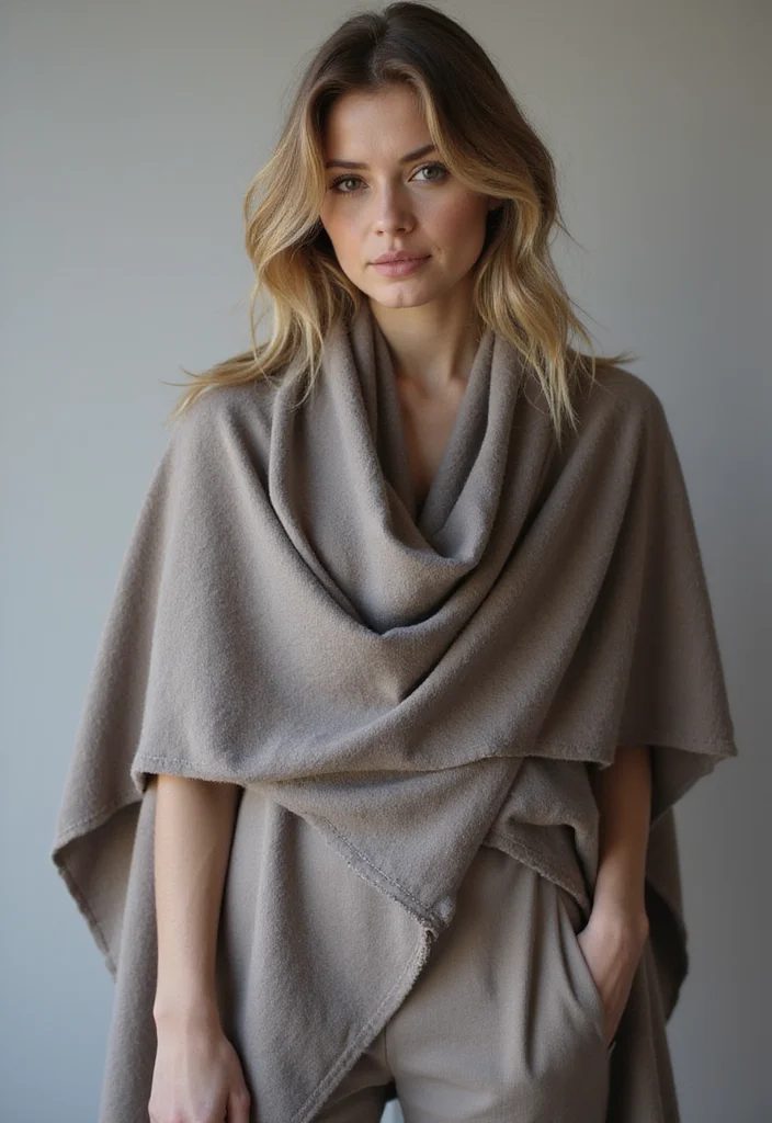 26 Gorgeous Crochet Shawl Pattern Free Ideas for Elegant Outfits - 11. Asymmetrical Shawl