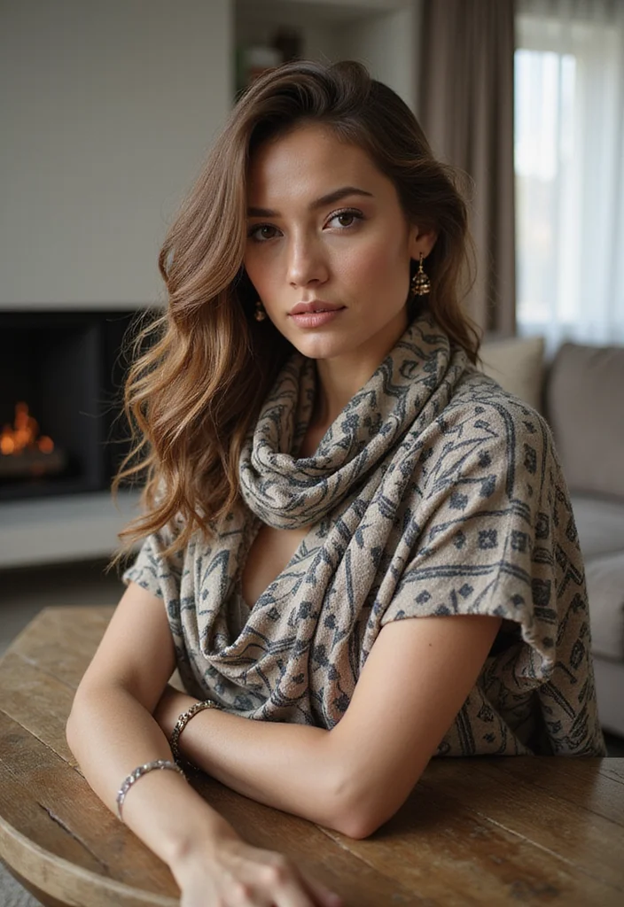 26 Gorgeous Crochet Shawl Pattern Free Ideas for Elegant Outfits - 24. Shawl with Geometric Patterns