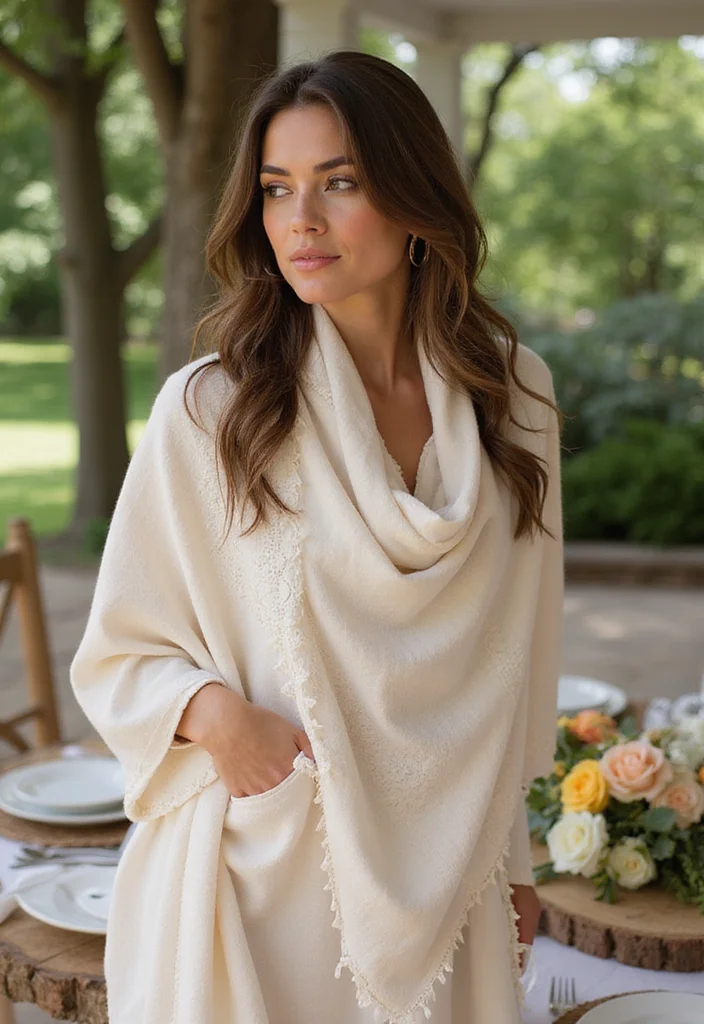 26 Gorgeous Crochet Shawl Pattern Free Ideas for Elegant Outfits - 25. Shawl with Shell Stitches