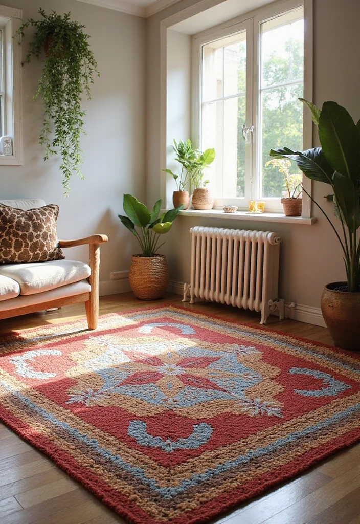 26 Granny Square Crochet Patterns Free Collections for Every Skill Level - 10. Granny Square Rug