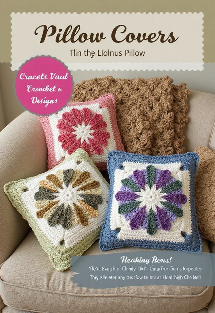 26 Stunning Lily of the Valley Crochet Ideas to Make at Home - 2. Lily of the Valley Pillow Covers