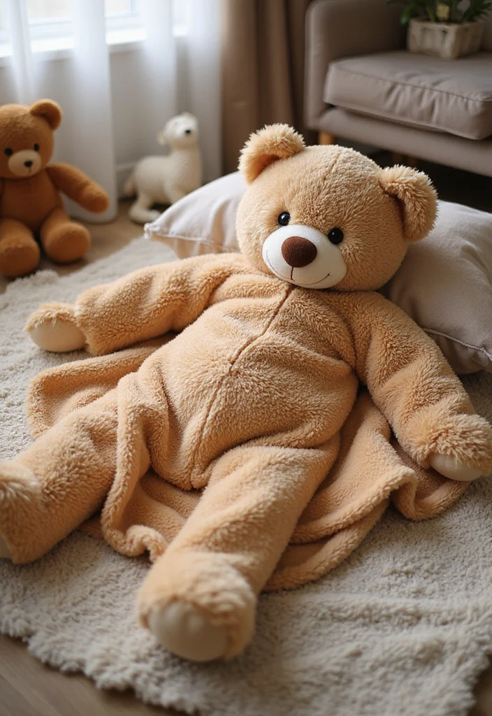 26 Sweet Crochet Teddy Bear Patterns Free Projects for Beginners - 11. Teddy Bear Blanket