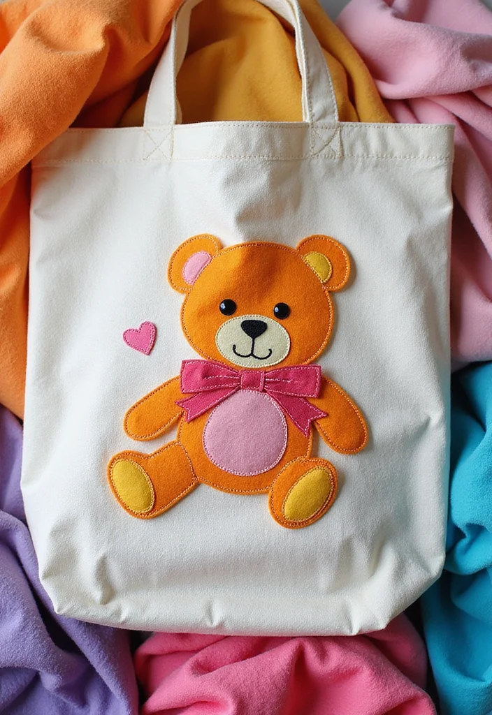 26 Sweet Crochet Teddy Bear Patterns Free Projects for Beginners - 15. Teddy Bear Applique