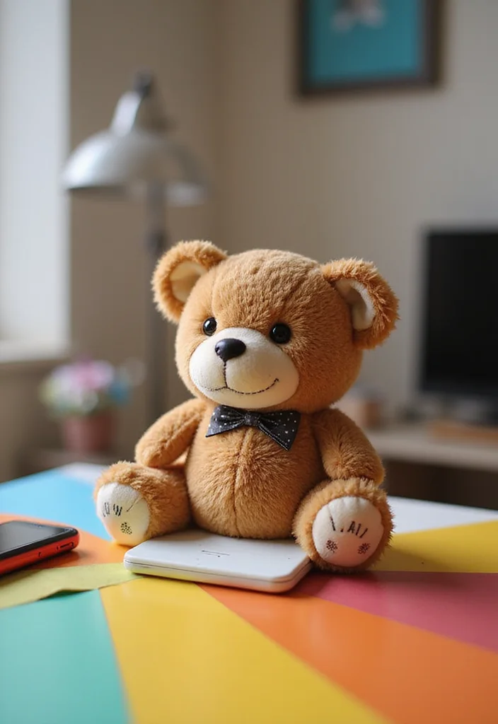 26 Sweet Crochet Teddy Bear Patterns Free Projects for Beginners - 22. Teddy Bear Phone Holder